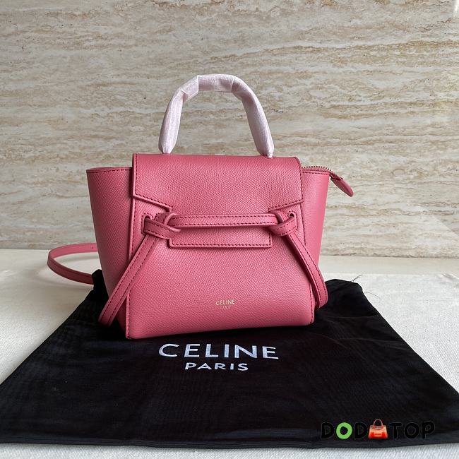 Celine Belt Pico Mini Bag Pink Size 16 x 21 x 8 cm - 1