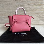 Celine Belt Pico Mini Bag Pink Size 16 x 21 x 8 cm - 1