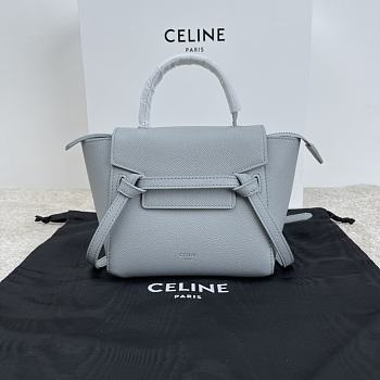 Celine Belt Pico Mini Bag Gray Size 16 x 21 x 8 cm