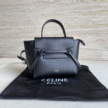 Celine Belt Pico Mini Bag Black Size 16 x 21 x 8 cm