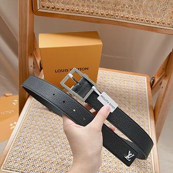 Louis Vuitton LV Black Belt Size 3.5 cm