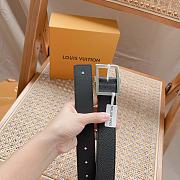Louis Vuitton LV Black Belt Size 3.5 cm - 3