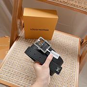 Louis Vuitton LV Black Belt Size 3.5 cm - 4