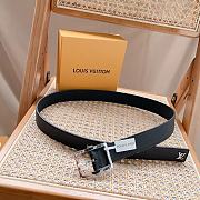 Louis Vuitton LV Black Belt Size 3.5 cm - 6