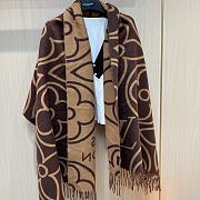 Louis Vuitton LV In Bloom Black/Brown Scarf 45 x 200 cm - 1