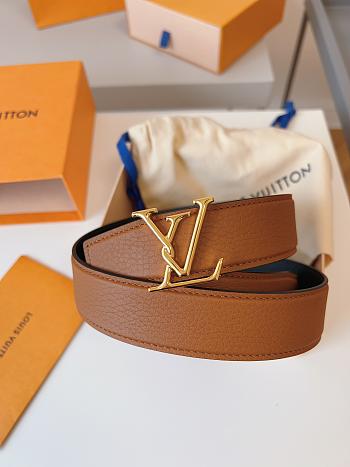 Louis Vuitton LV Belt 02 Brown 3.5 cm