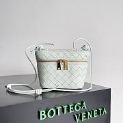 Bottega Veneta Intrecciato Nappa Mini Shoulder Bag White Size 18 x 12 cm - 1