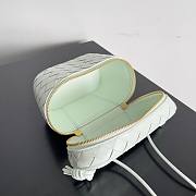 Bottega Veneta Intrecciato Nappa Mini Shoulder Bag White Size 18 x 12 cm - 6