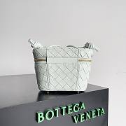 Bottega Veneta Intrecciato Nappa Mini Shoulder Bag White Size 18 x 12 cm - 5
