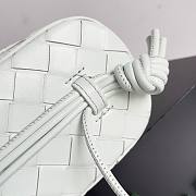 Bottega Veneta Intrecciato Nappa Mini Shoulder Bag White Size 18 x 12 cm - 4