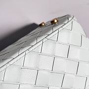 Bottega Veneta Intrecciato Nappa Mini Shoulder Bag White Size 18 x 12 cm - 3