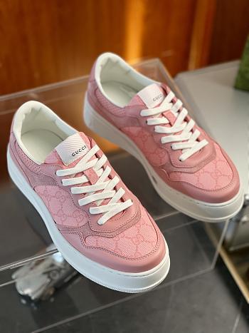 Gucci GG Supreme Pink Shoes 