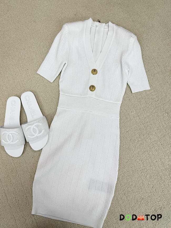 Balmain White Dress - 1