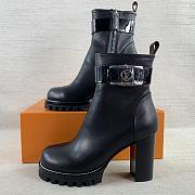  Louis Vuitton Leather Boots Black - 1