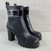  Louis Vuitton Leather Boots Black - 3