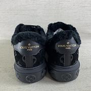 Louis Vuitton Black Shearling Lined Sneakers - 6