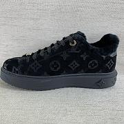 Louis Vuitton Black Shearling Lined Sneakers - 4
