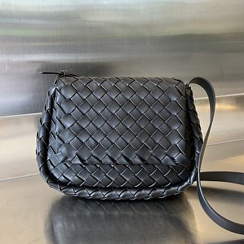 Bottega Veneta Cobble Intrecciato Black Bag Size 27 x 17 x 10 cm