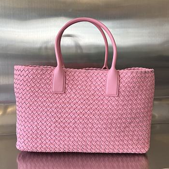 Bottega Veneta Cabat Large Shopping Bag Pink Size 51 x 45 x 20 cm