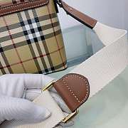 Burberry Leather Check Cross-body Bag Size 25 x 8.5 x 18 cm - 3
