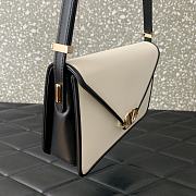 Valentino Garavani V Logo Leather Handbag White Size 24 x 15.5 x 7 cm - 4