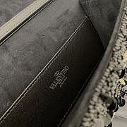 Valentino Garavani Supervee Small Leather Top Handle Bag Black Size 19 x 10.5 x 5 cm - 6