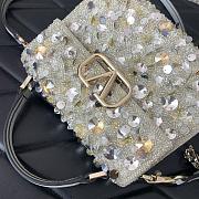 Valentino Garavani Vsling Mini 3D Sequins Top-Handle Bag Size 19 x 13 x 9 cm - 6