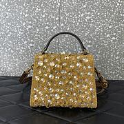 Valentino Garavani Vsling Mini 3D Sequins Top-Handle Bag 01 Size 19 x 13 x 9 cm - 4