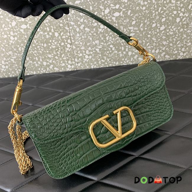 Valentino Garavani Loco Handbag Green Size 27 x 13 x 6 cm - 1
