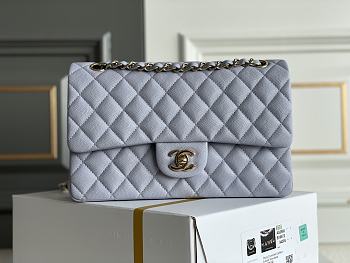 Chanel Flap Bag Light Purple Caviar Size 15.5 x 25.5 x 6.5 cm