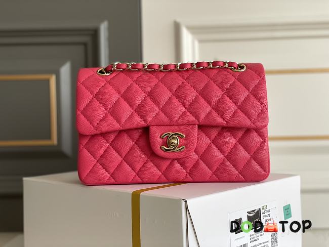 Chanel Flap Bag Small Light Rose Red Size 23 x 14.5 x 6 cm - 1