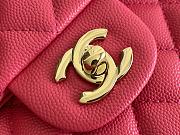 Chanel Flap Bag Small Light Rose Red Size 23 x 14.5 x 6 cm - 3