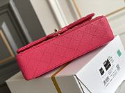 Chanel Flap Bag Light Rose Red Caviar Size 15.5 x 25.5 x 6.5 cm - 6