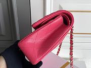 Chanel Flap Bag Light Rose Red Caviar Size 15.5 x 25.5 x 6.5 cm - 5