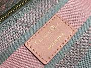 Dior Lady Pink/Grey Medium D-Lite Bag Size 24 cm - 3