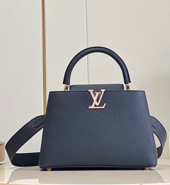 Louis Vuitton Capucines M21150 MM Dark Blue Size 31.5 x 20 x 11 cm