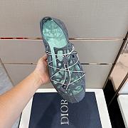 Dior Warp Sandal Anthracite Cosmo Rubber With Warped Cannage Motif - 6