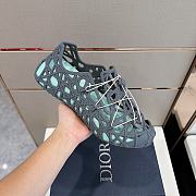 Dior Warp Sandal Anthracite Cosmo Rubber With Warped Cannage Motif - 3
