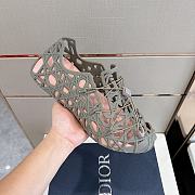 Dior Warp Sandal Anthracite Cosmo Rubber With Warped Cannage Motif 01 - 3