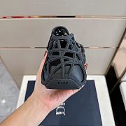 Dior Warp Sandal Anthracite Cosmo Rubber With Warped Cannage Motif 02 - 6