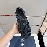 Dior Warp Sandal Anthracite Cosmo Rubber With Warped Cannage Motif 02 - 5