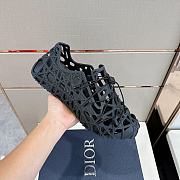 Dior Warp Sandal Anthracite Cosmo Rubber With Warped Cannage Motif 02 - 4