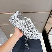 Dior Warp Sandal Anthracite Cosmo Rubber With Warped Cannage Motif 03 - 3