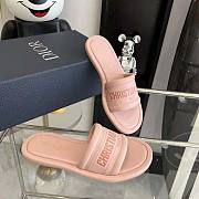 Dior Every-D Slide Pink Embossed Lambskin  - 5