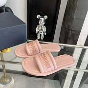 Dior Every-D Slide Pink Embossed Lambskin  - 3