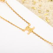 Celine Arc de Triomphe Gold Beads Long Chain - 5