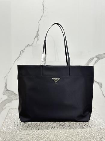 Prada Nylon Tote Bag Black 1BG107 Size 40 x 34 x 16 cm
