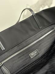 Prada Nylon Tote Bag Black 1BG107 Size 40 x 34 x 16 cm - 5