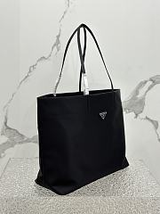 Prada Nylon Tote Bag Black 1BG107 Size 40 x 34 x 16 cm - 2