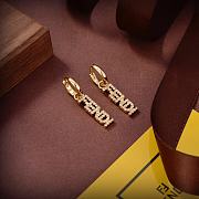 Fendi Earrings Gold 01 - 1